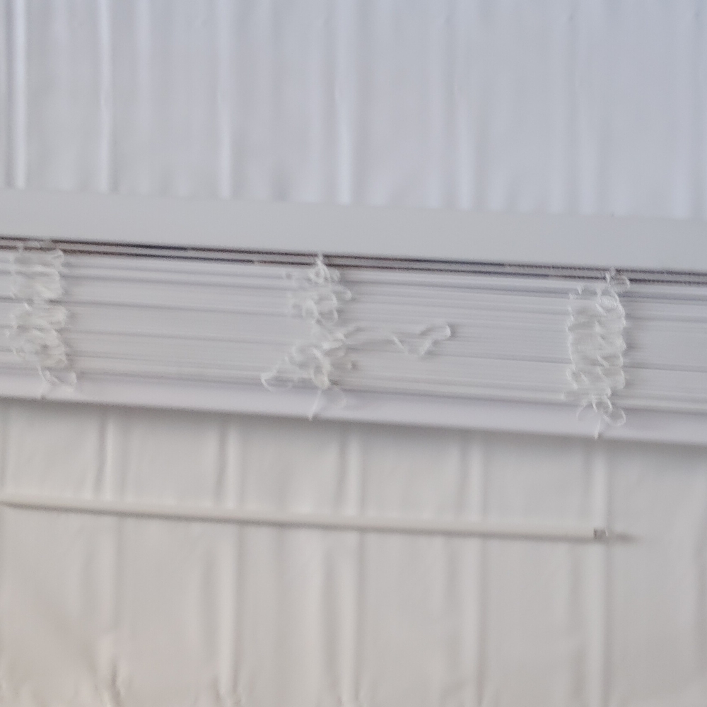 White Faux Wood Blind Costume (H) 60"In  X (L)28.1/2"in.